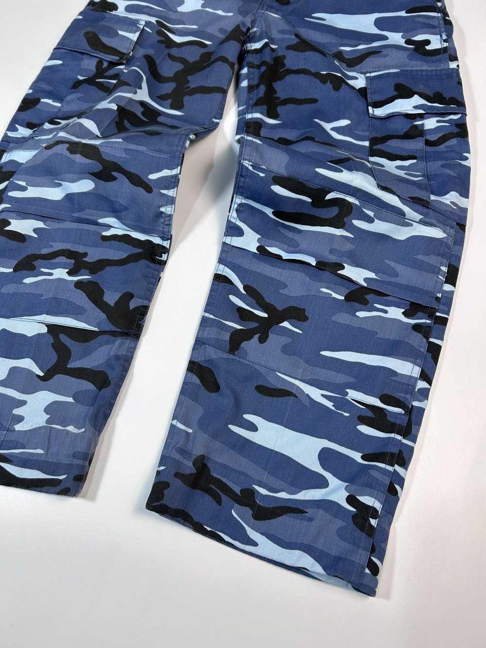 Military × Streetwear × Vintage Blue Camo Kombat … - image 7