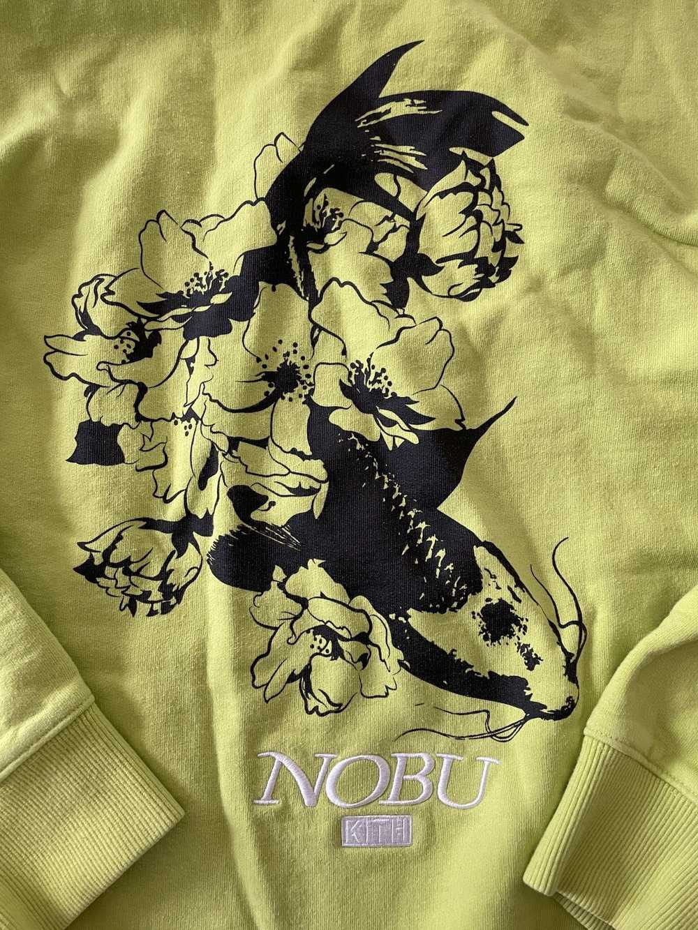 Kith Kith x Nobu Koi Hoodie - Neon Green Size Sma… - image 2