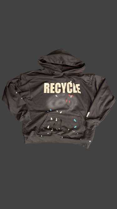 Streetwear Thrifted Grey Recycle Hoodie.