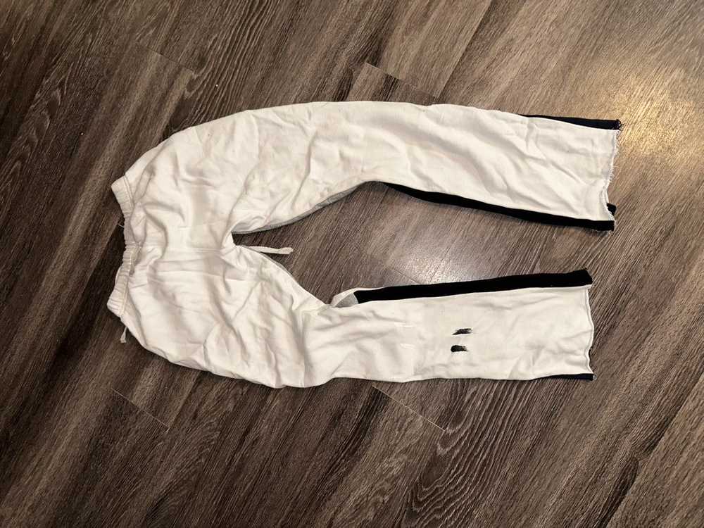 Streetwear White Thrifted Sweatpants. - image 2