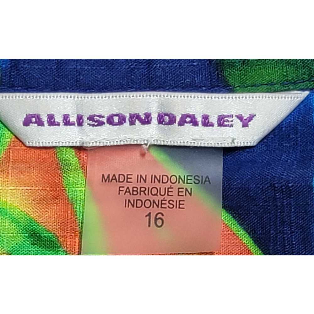 Other Allison Daley Blue Green Orange Floral Butt… - image 3