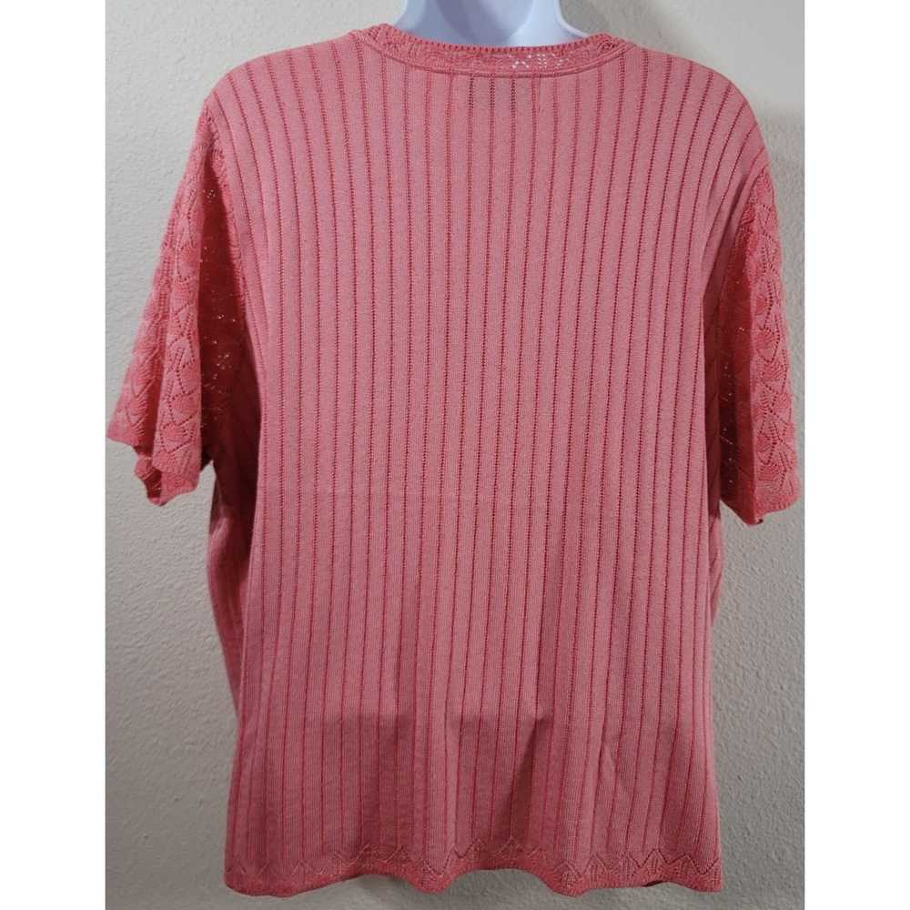 Other Alfred Dunner Coral Orange Pink Round Neck … - image 3