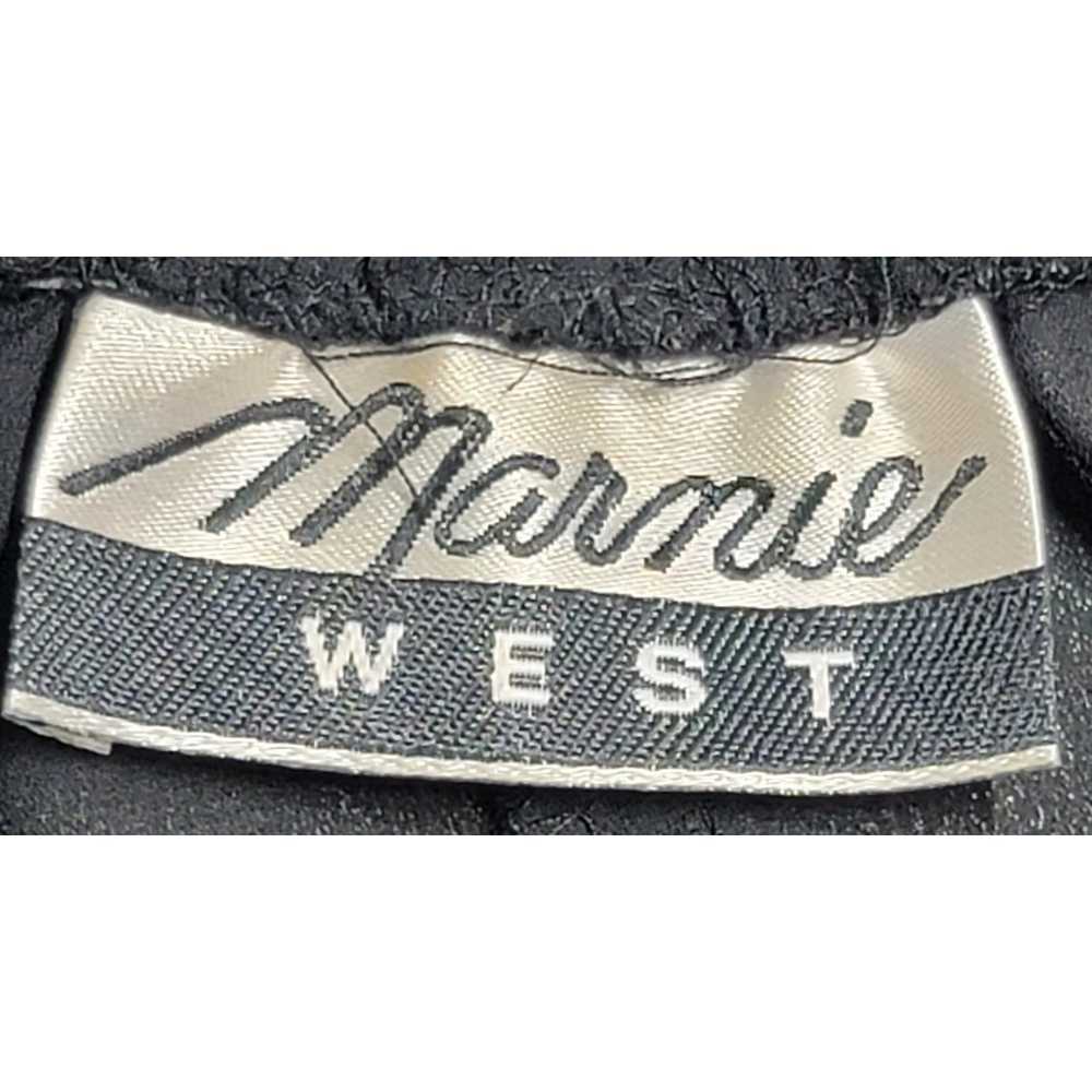 Other VTG Marmie West Black Sequin Hem Pleated Pa… - image 4