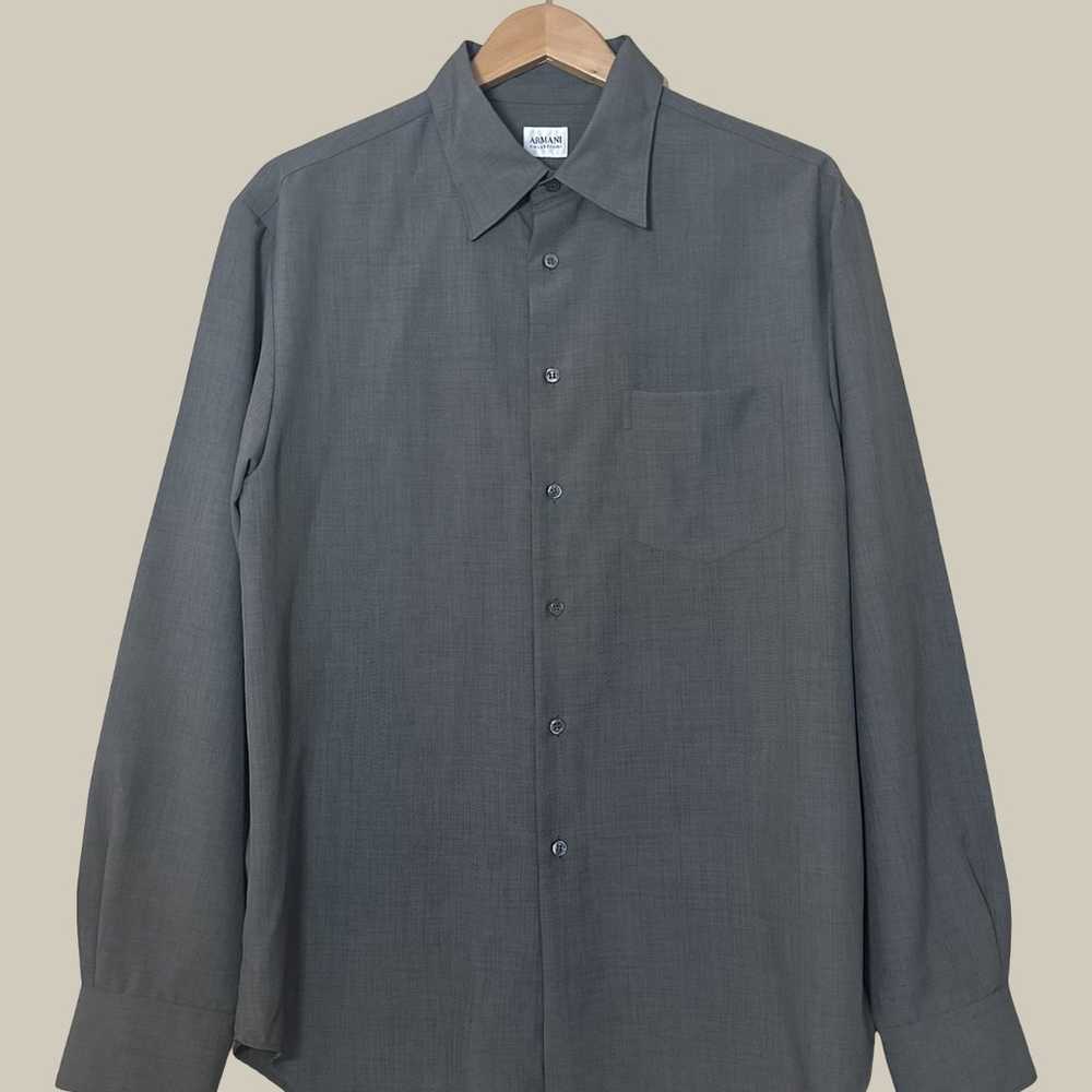 Armani Collezioni Gray Shirt - image 1