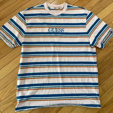 Deadstock Vintage Guess Shirt striped pink size La