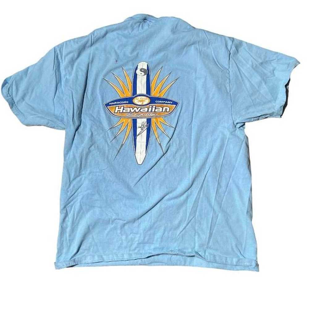 90s blue surf tee shirt - image 1
