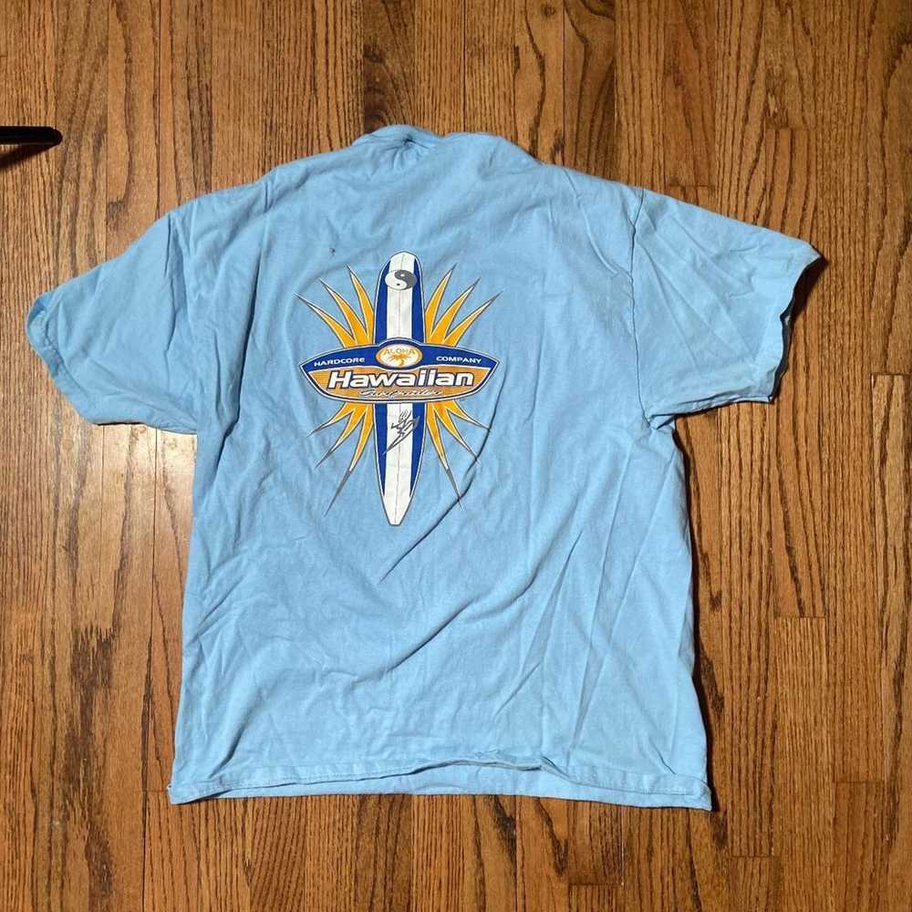 90s blue surf tee shirt - image 4