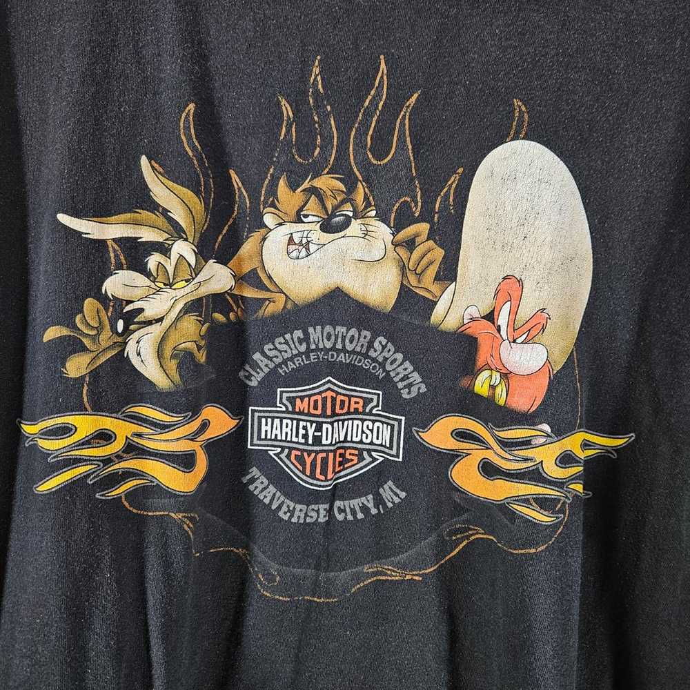 Harley Davidson Shirt Size 3XL Men's Looney Tunes - image 3