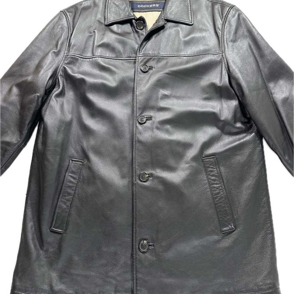Dockers × Genuine Leather × Leather Jacket Men's … - image 5