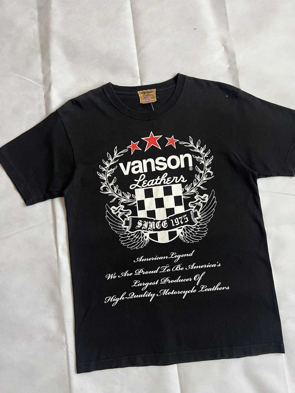 Vanson Leathers × Vintage Vanson Leathers Black M… - image 2