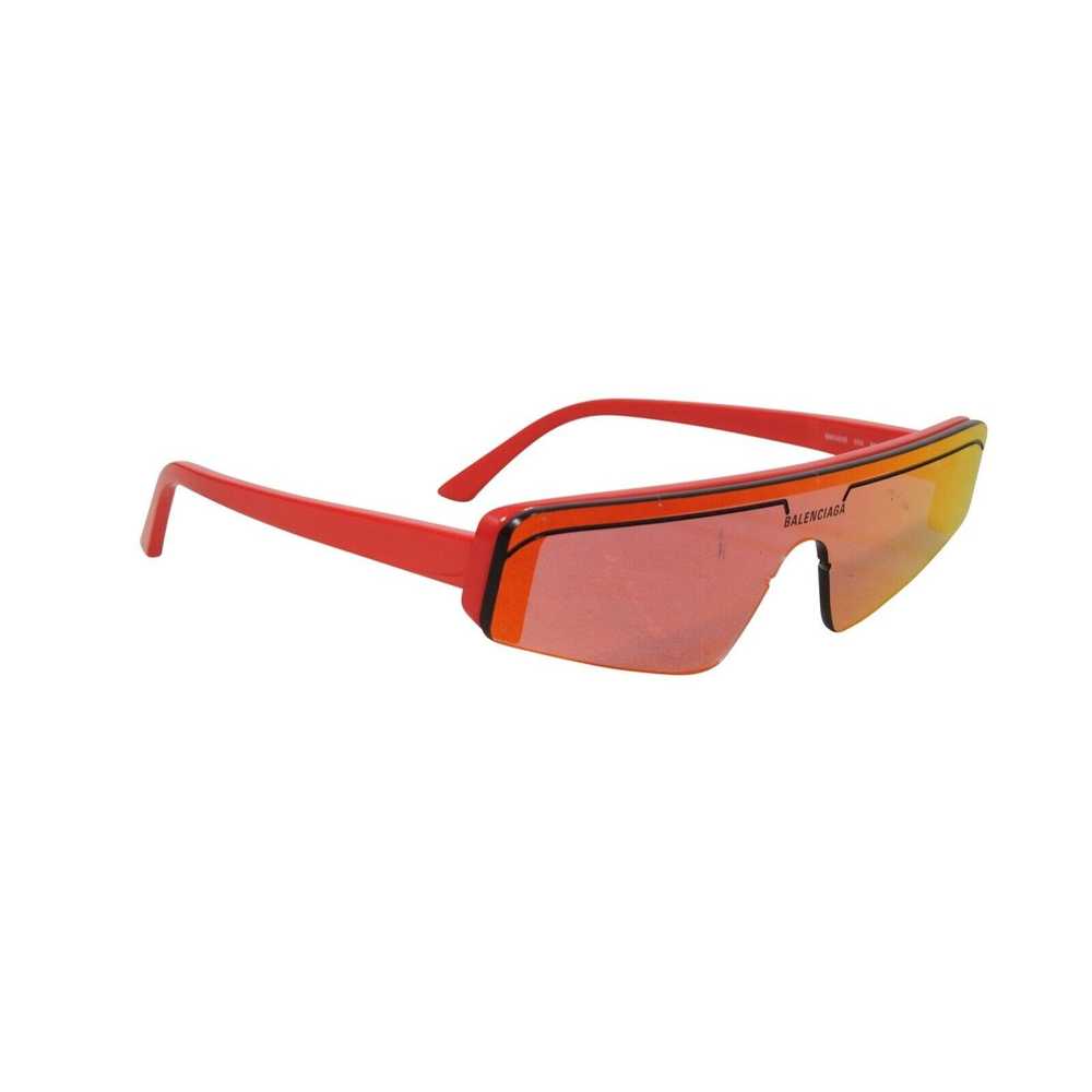 Balenciaga Ski Reflective Shield Sunglasses Red L… - image 10