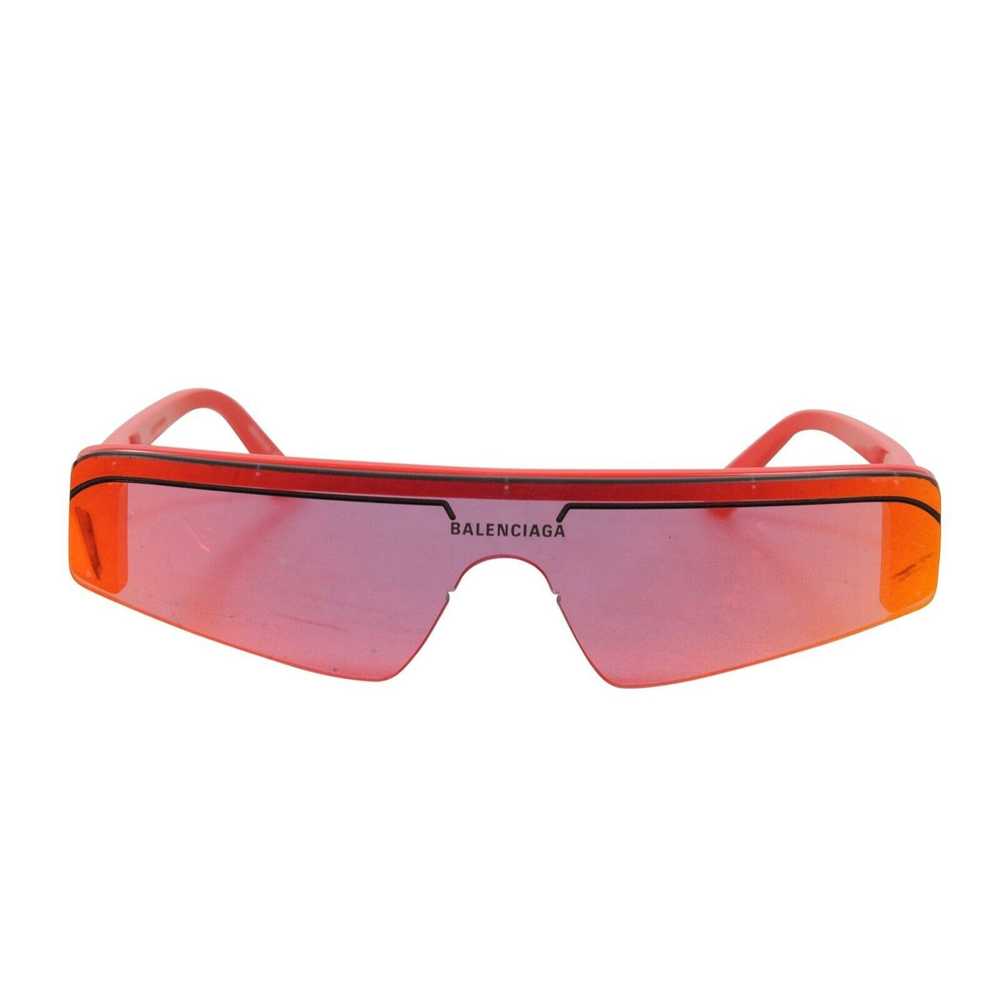 Balenciaga Ski Reflective Shield Sunglasses Red L… - image 2