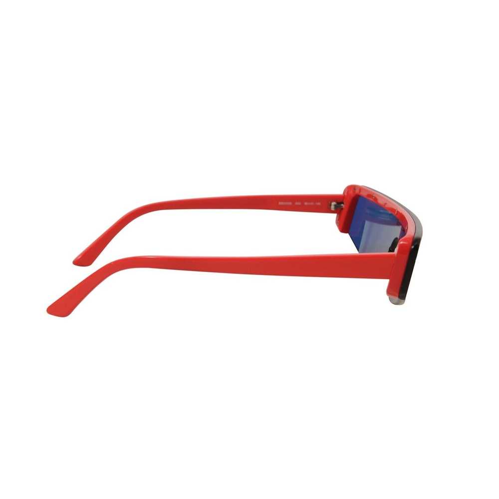 Balenciaga Ski Reflective Shield Sunglasses Red L… - image 3