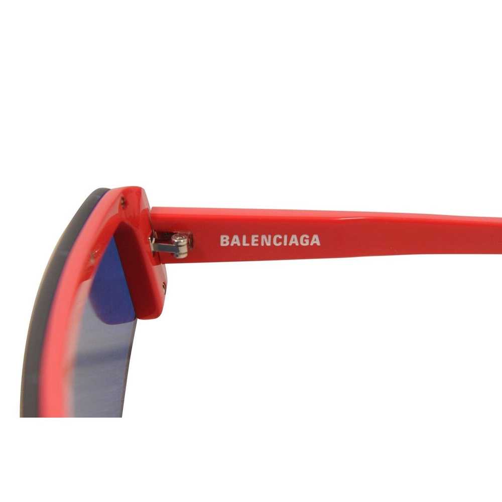 Balenciaga Ski Reflective Shield Sunglasses Red L… - image 5