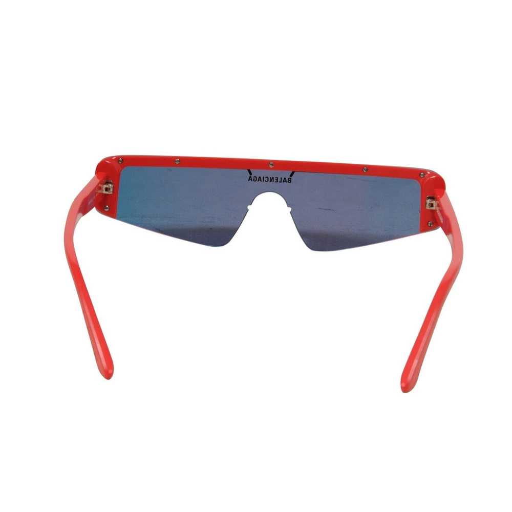 Balenciaga Ski Reflective Shield Sunglasses Red L… - image 7