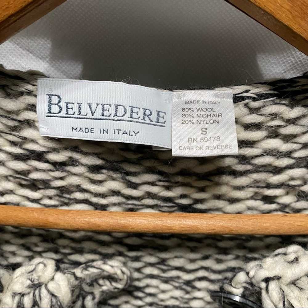 Belvedere Belvedere Wool Marled Cardigan Small - image 4