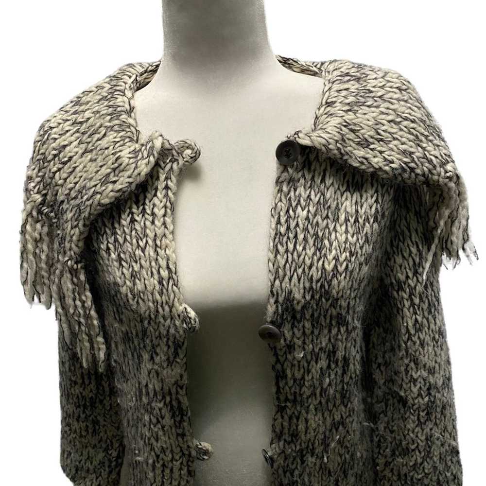 Belvedere Belvedere Wool Marled Cardigan Small - image 5