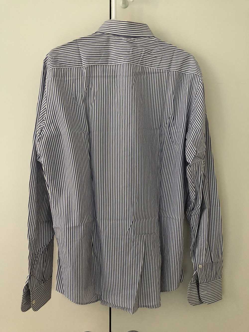 Salvatore Ferragamo Blue stripe shirts Size large - image 6