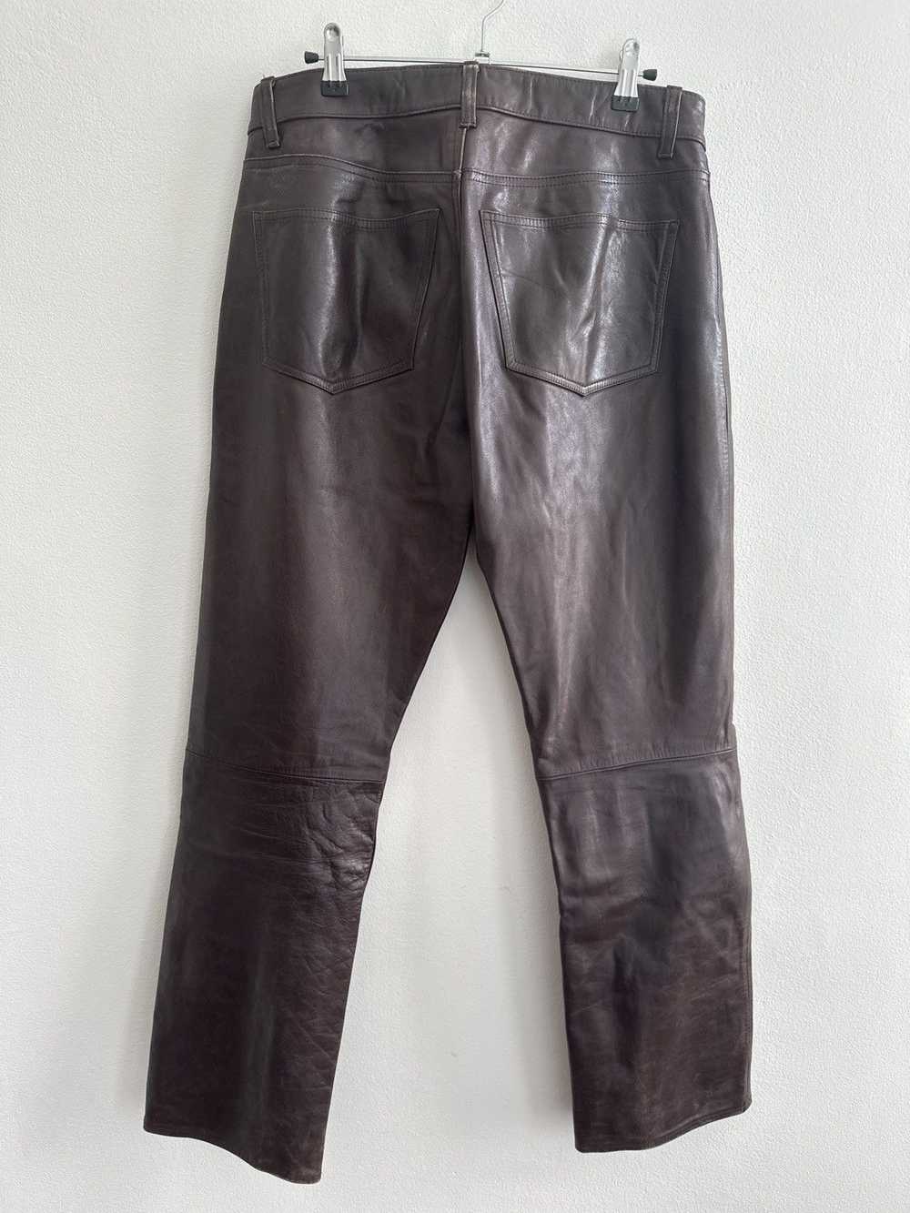 Gap × Vintage Vintage Gap Brown Bootcut Leather P… - image 2