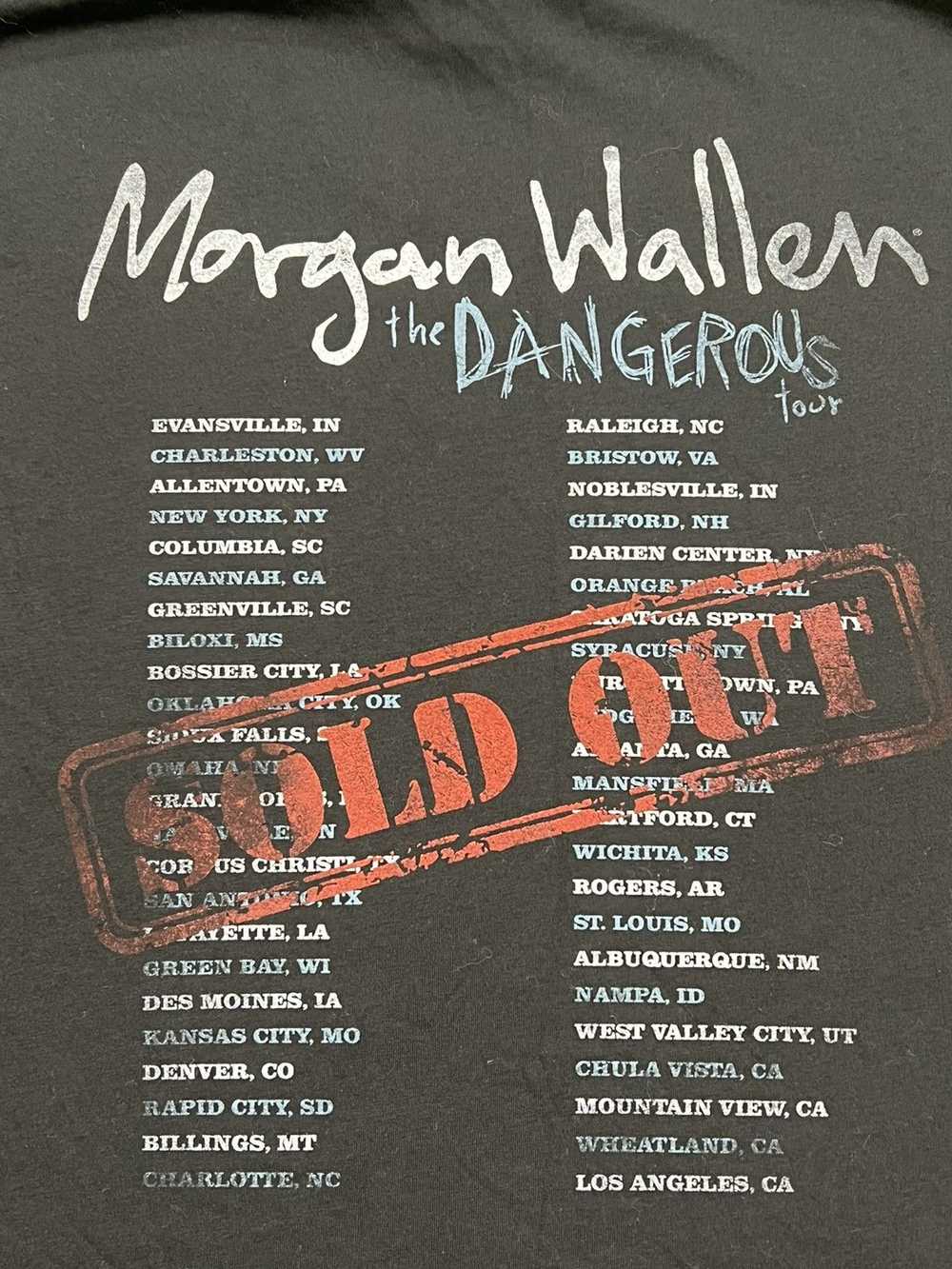 Band Tees Morgan Wallen The Dangerous Tour Tee - image 5