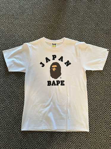 Bape Bape Japan College City White Tee