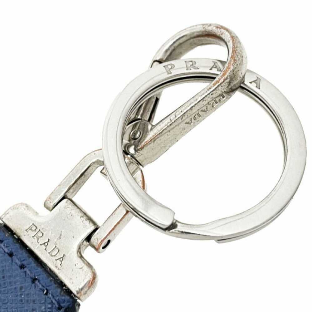 Prada Prada Keychain Triangle Key Ring Saffiano L… - image 3