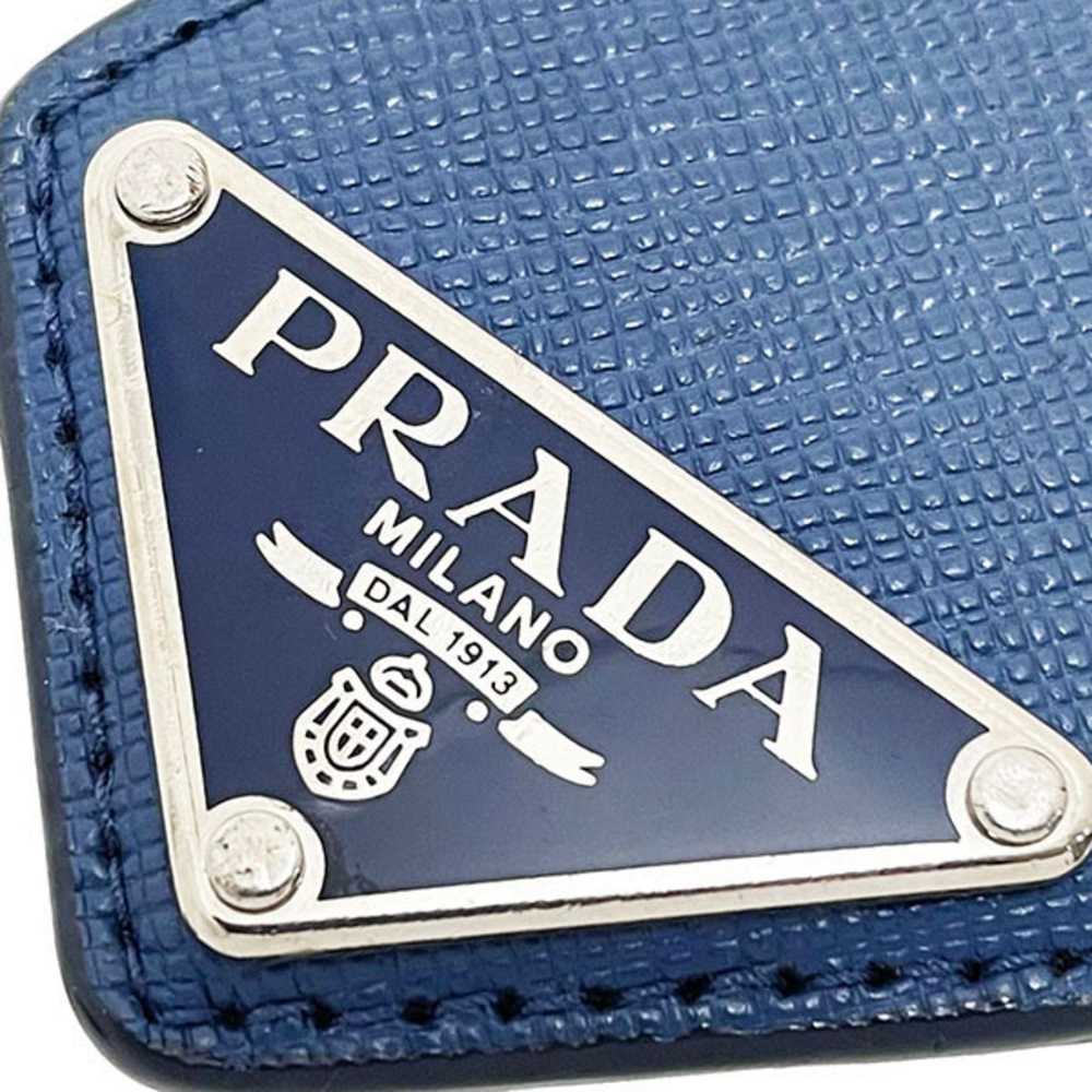 Prada Prada Keychain Triangle Key Ring Saffiano L… - image 4