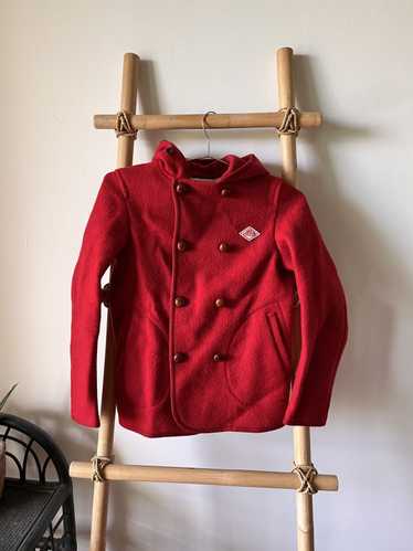 Danton Vintage Hooded Danton Wool Jacket Red Color