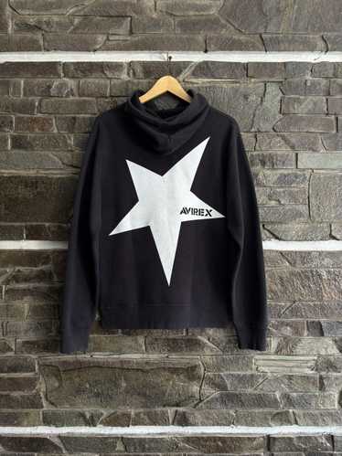 Avirex × Rare × Vintage Giant Star Logo Hoodie