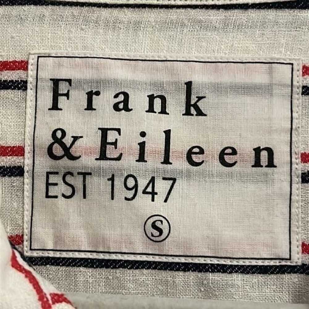 Frank and Eileen Frank Woven Button Up Top Red/Na… - image 7
