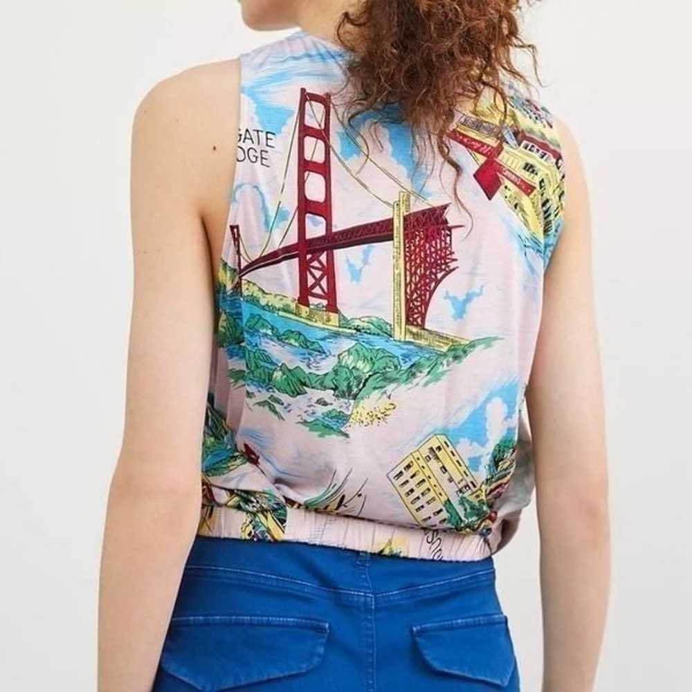 NEW Anthropologie Postcard Wrap Top By Tiny in Si… - image 4