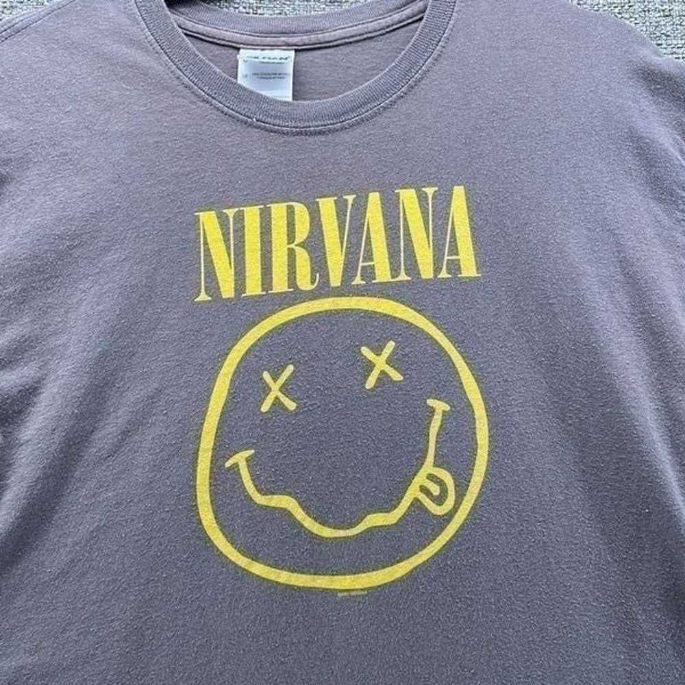 Vintage Nirvana Shirt Medium 2003 Smiley Collecti… - image 2