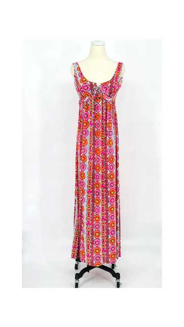 1970's Floral Maxi Dress