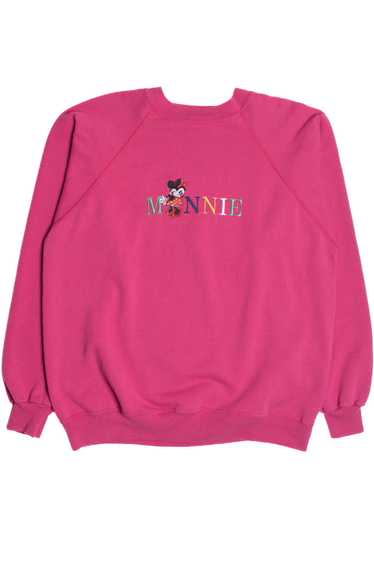 Vintage "Minnie" Embroidered Minnie Mouse Sweatshi