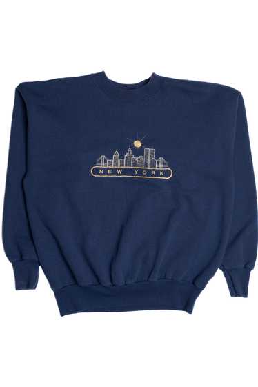 Vintage "New York" Embroidered City Skyline Sweats