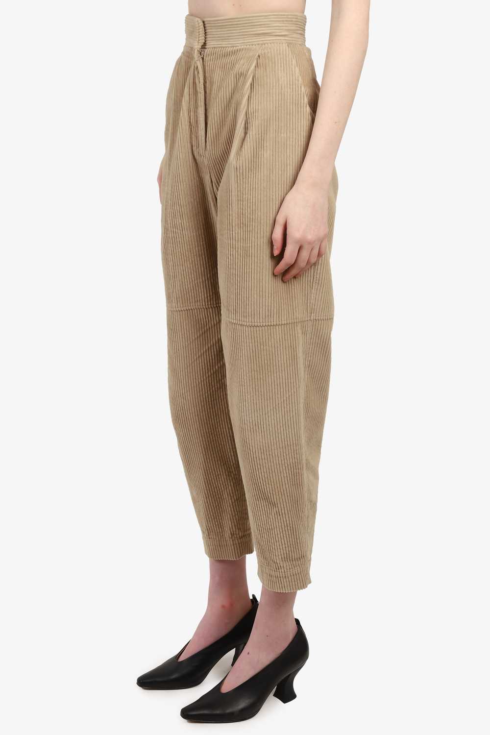 Brunello Cucinelli Beige Corduroy Wide Leg Pants … - image 2