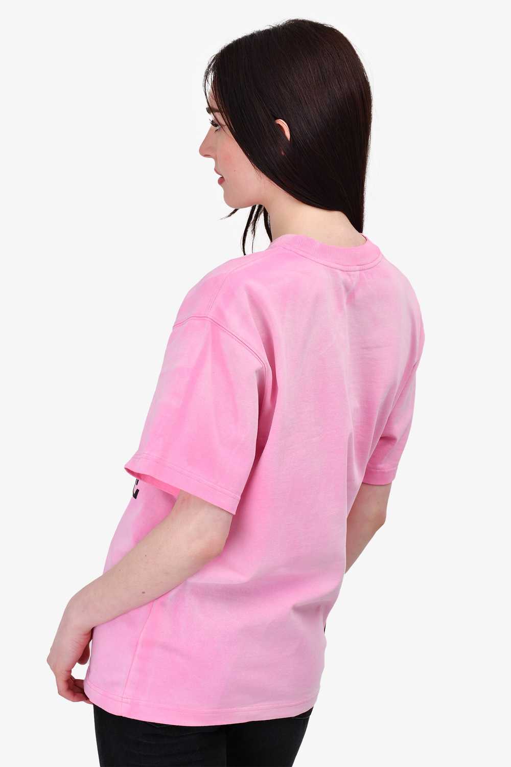 We11done Pink Logo Printed T-Shirt Size XS - image 4