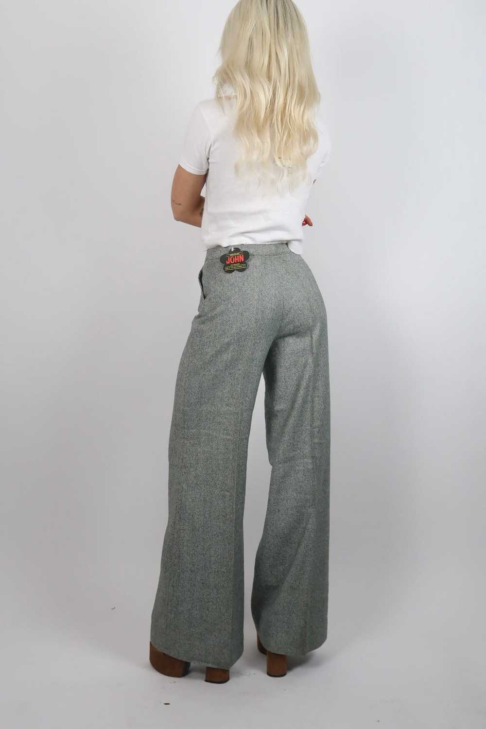1970s deadstock wool flares - image 2