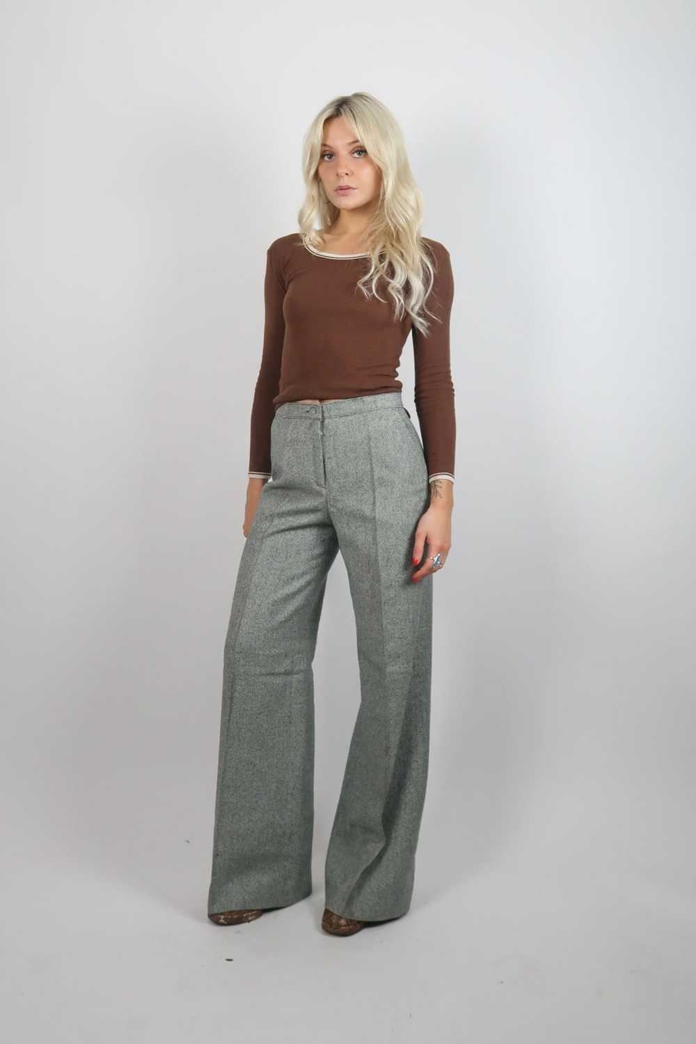 1970s deadstock wool flares - image 6