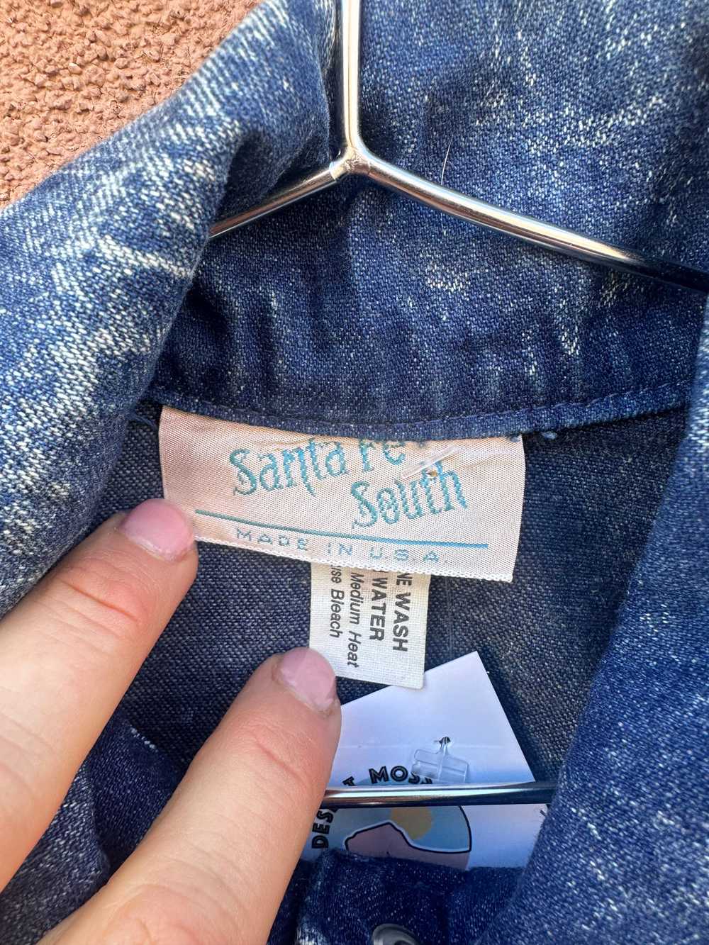 Santa Fe South Acid Wash Denim Shirt - image 4