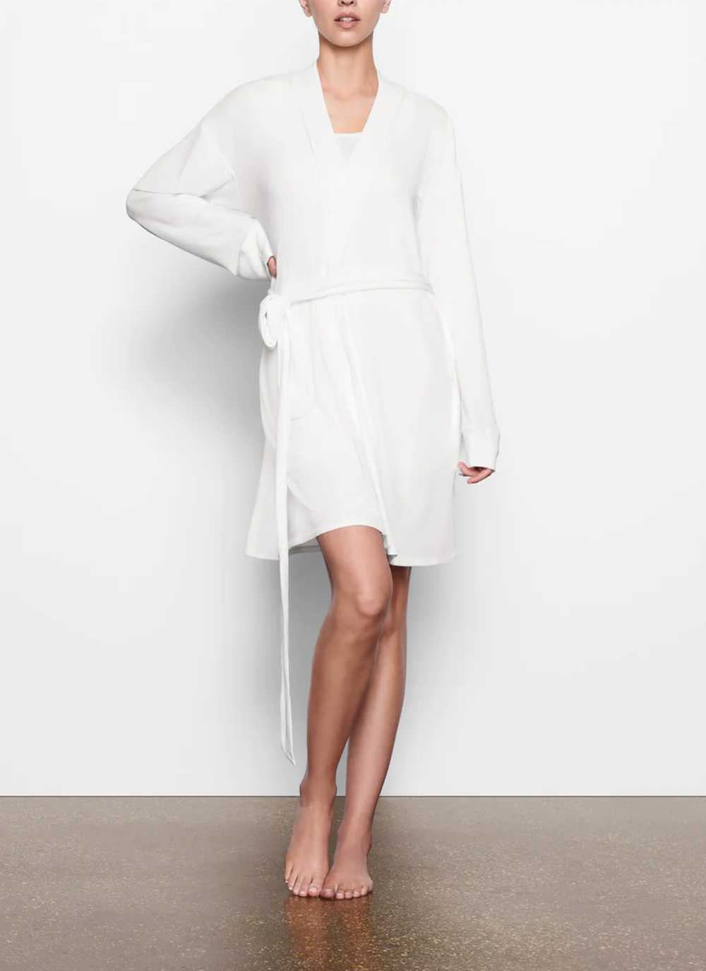 Managed by hewi SKIMS Soft Lounge Ribbed Robe in … - image 3