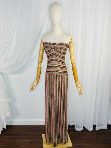 1970s metallic dress by Sant’ Angelo Knits