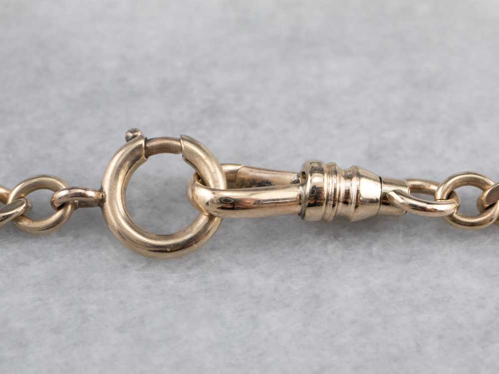 Antique Double Albert Gold Watch Chain - image 4