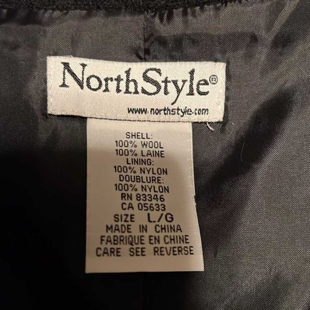 NorthStyle black boiled 100% wool swing jacket - image 7
