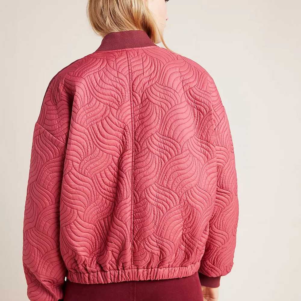 Anthropologie Vicenta Quilted Bomber Jacket size … - image 3
