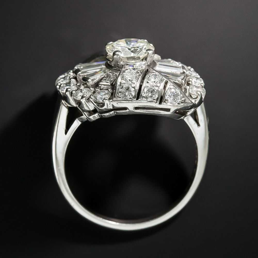 Mid-Century Diamond Cocktail Ring - image 6