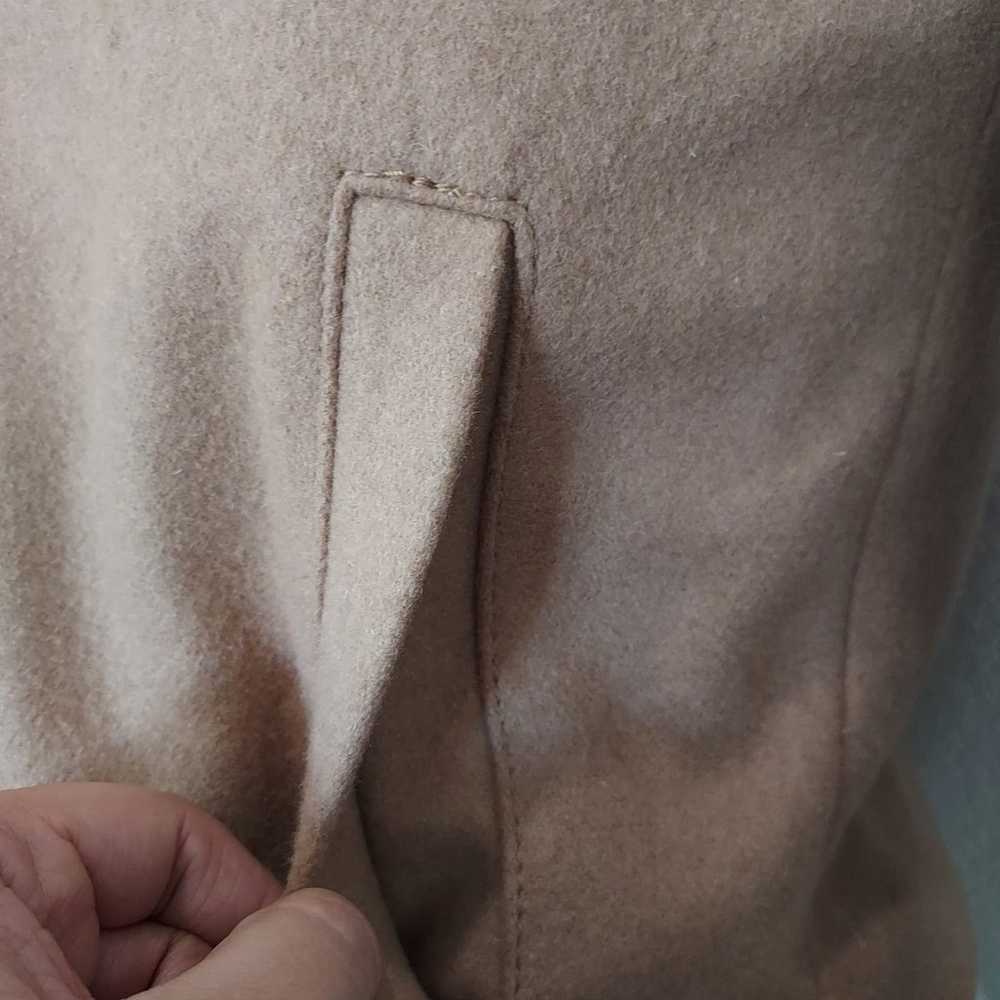 Gap Tan Wool Blend Moto Zip Jacket Size Small - image 7