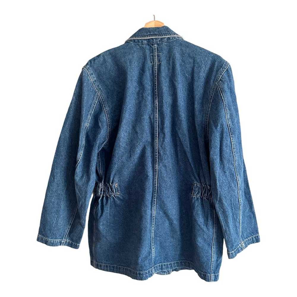 LizWear Oversized Denim Blazer Jean Jacket 10 M C… - image 2