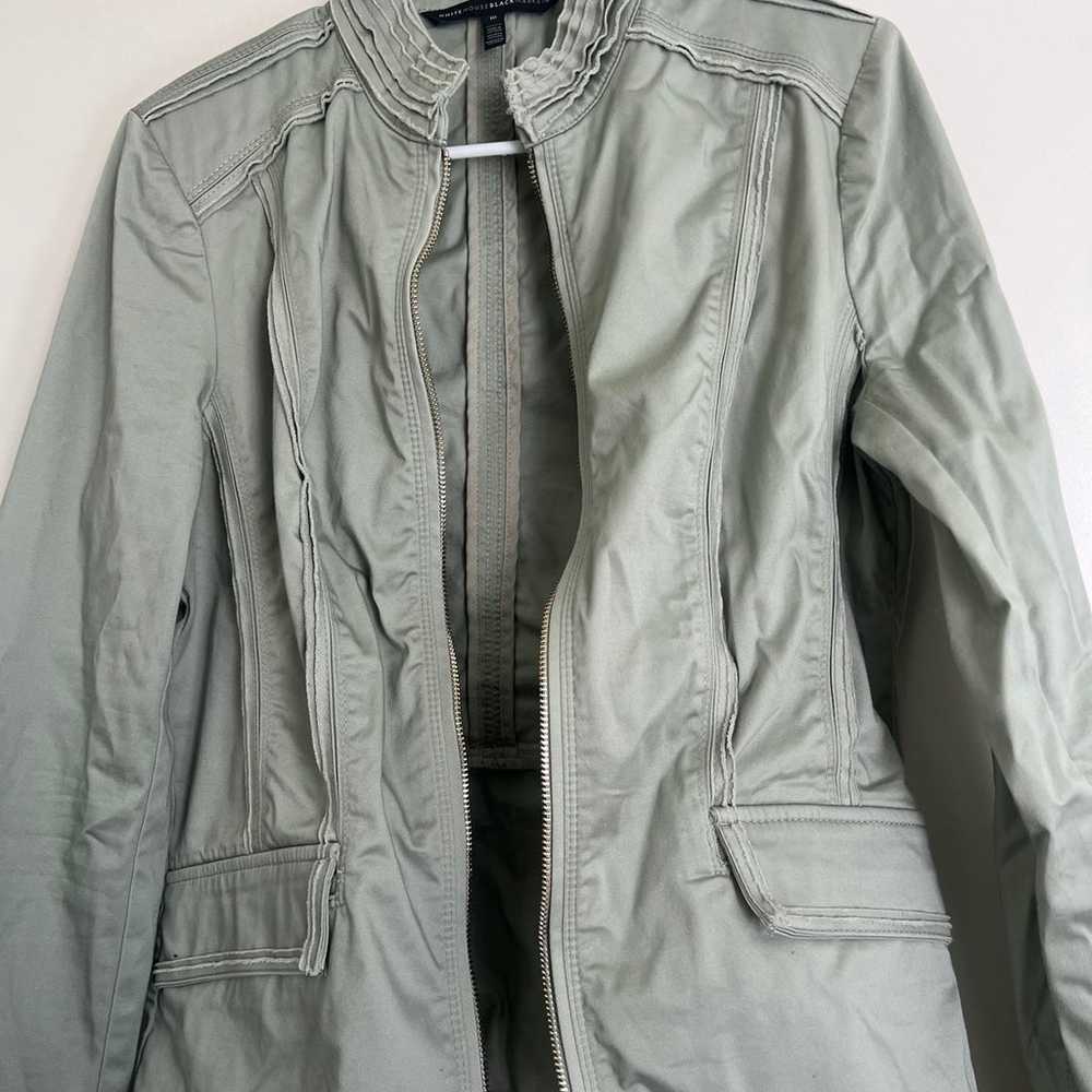 WHBM raw edge military jacket 10 - image 1