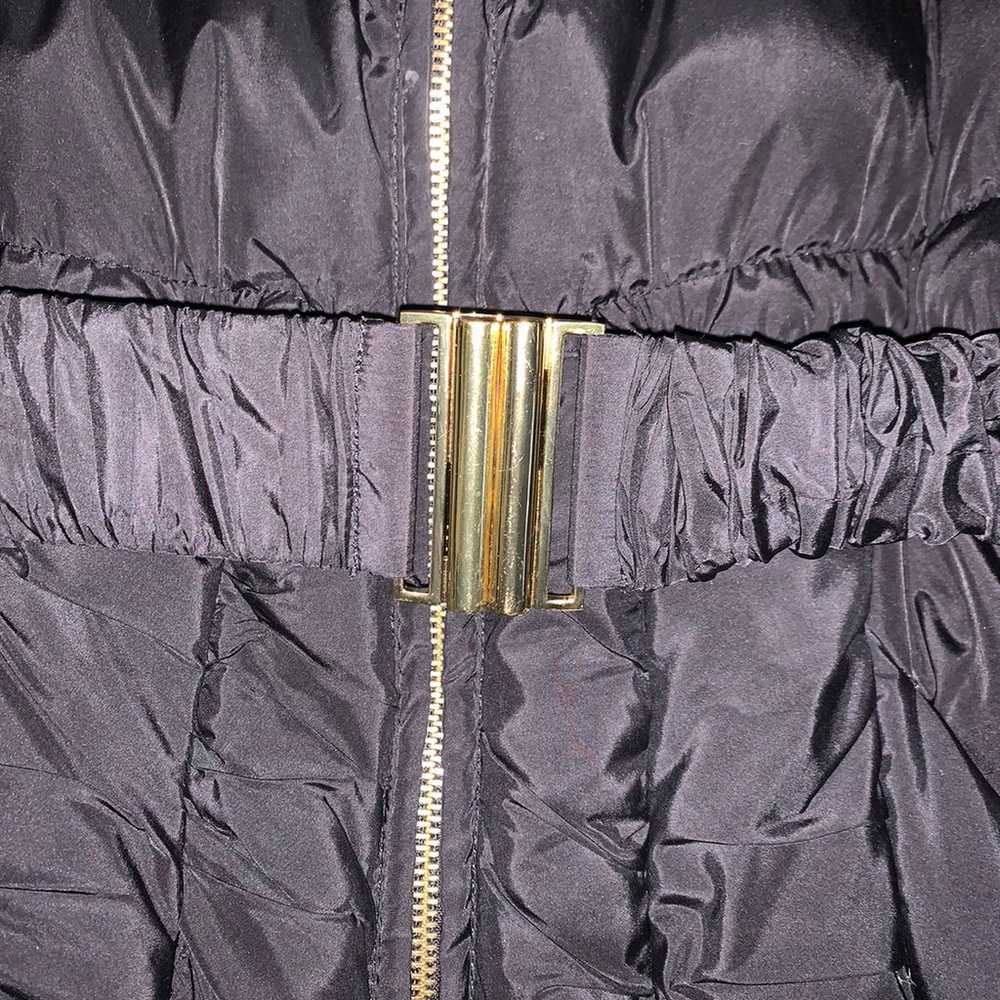 Betsey Johnson Black Belted Puffer Jacket - image 7